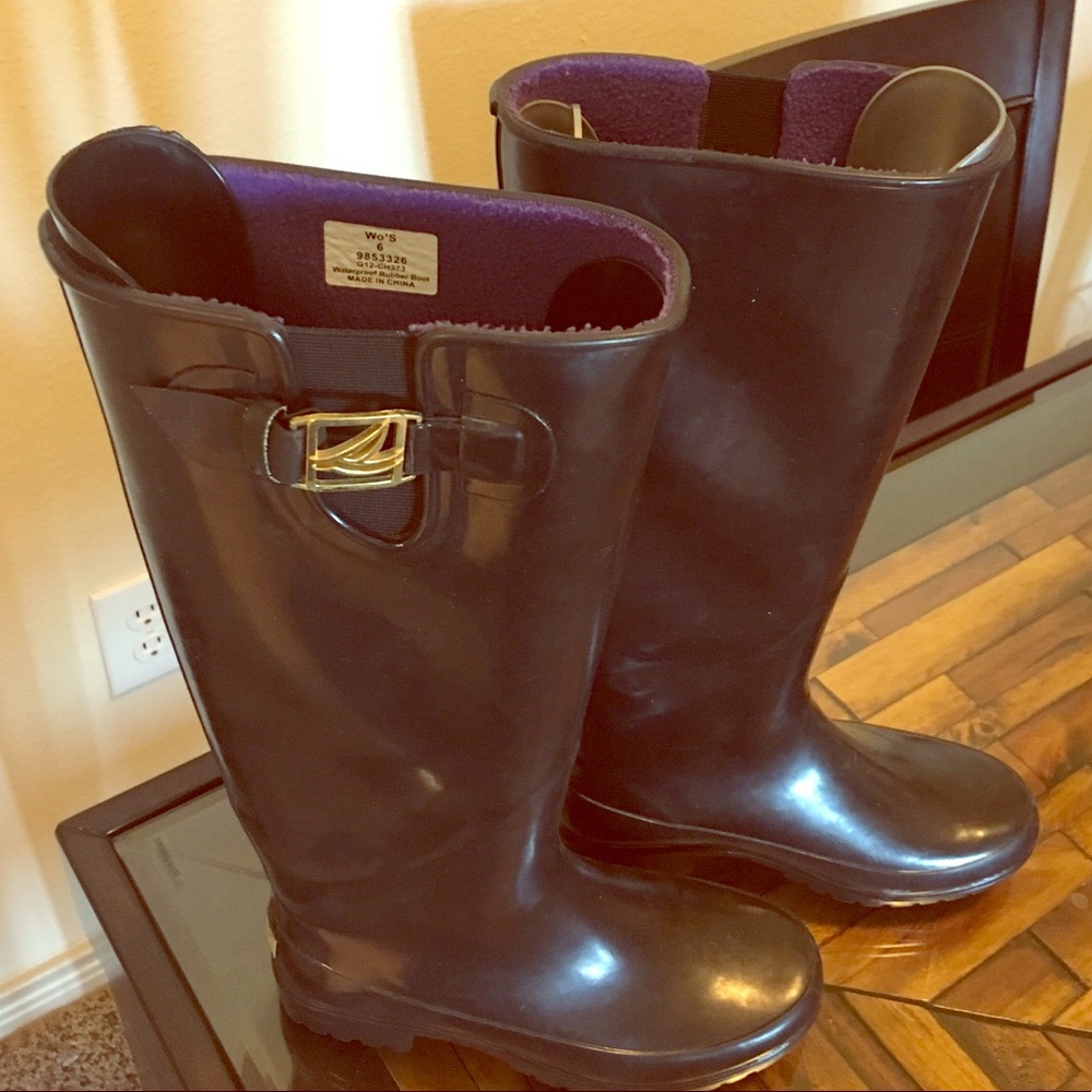 Sperry rain boots women’s size 6